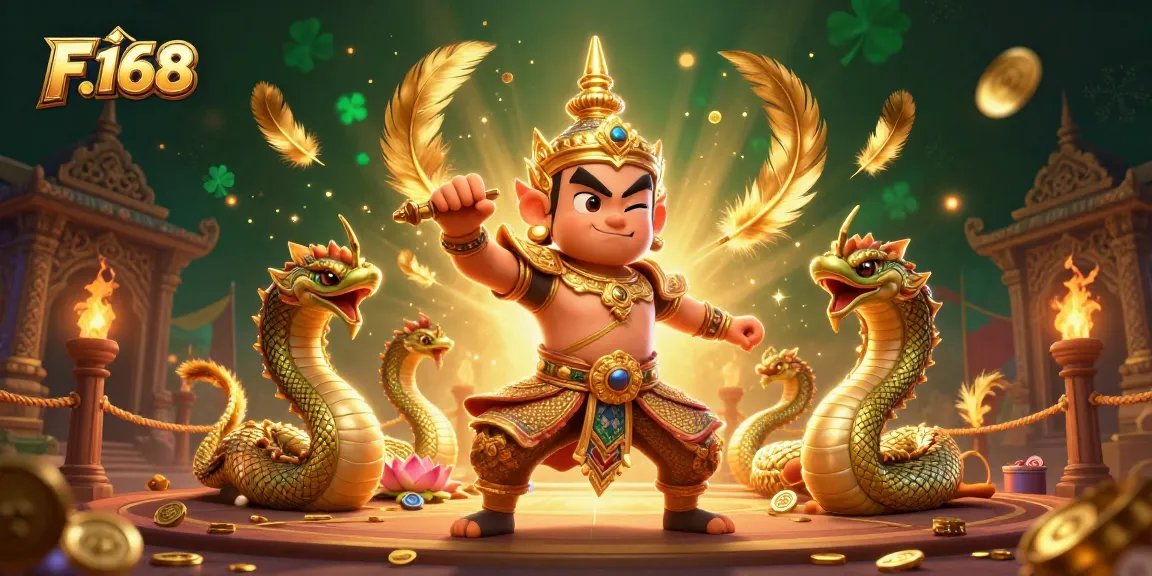 Win big with F 168 at the dynamic online casino featuring vibrant characters and intricate designs.