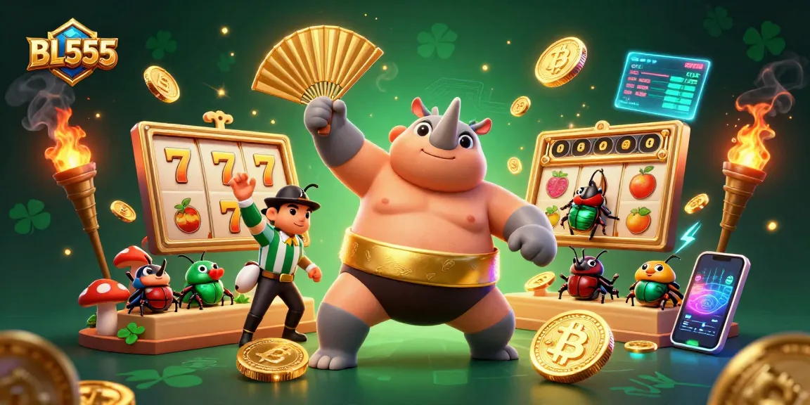 Experience thrilling gameplay at BL555 with dynamic slot action and vibrant casino elements.