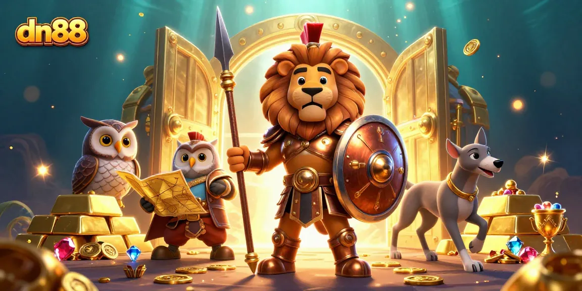 Experience thrilling gaming action with dn88's captivating casino elements and vibrant 3D characters.