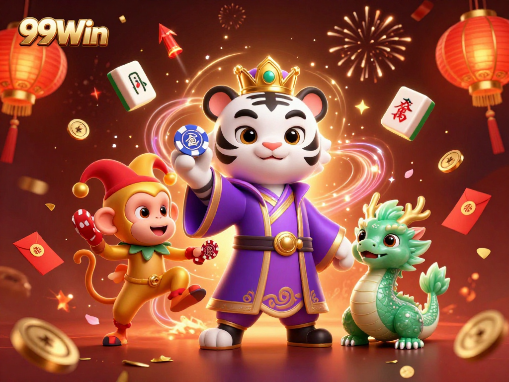 Engage in thrilling games at 99Win featuring vibrant characters and exciting casino elements!