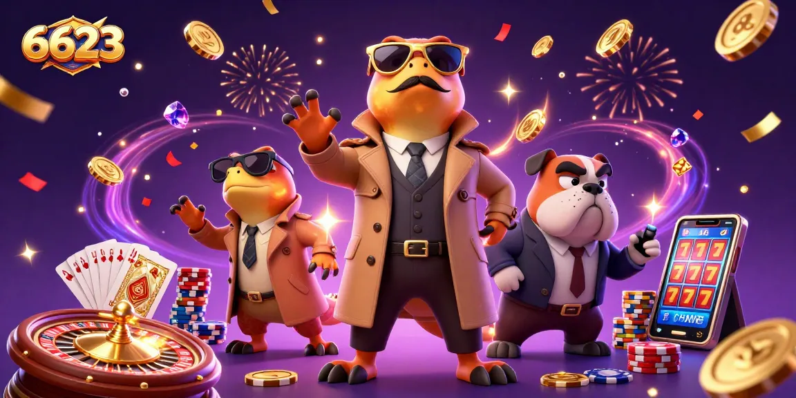 Raptors disguised as a tall person entering a VIP casino lounge at 6623, surrounded by casino elements.