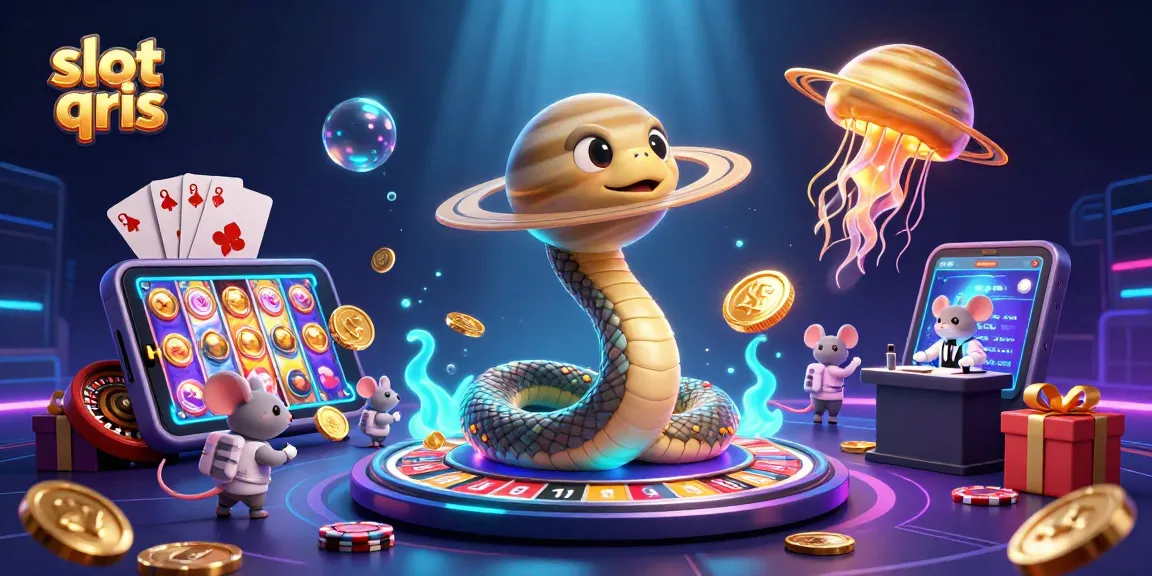 Spin the exciting slot qris game while navigating vibrant casino elements in a thrilling 3D scene.