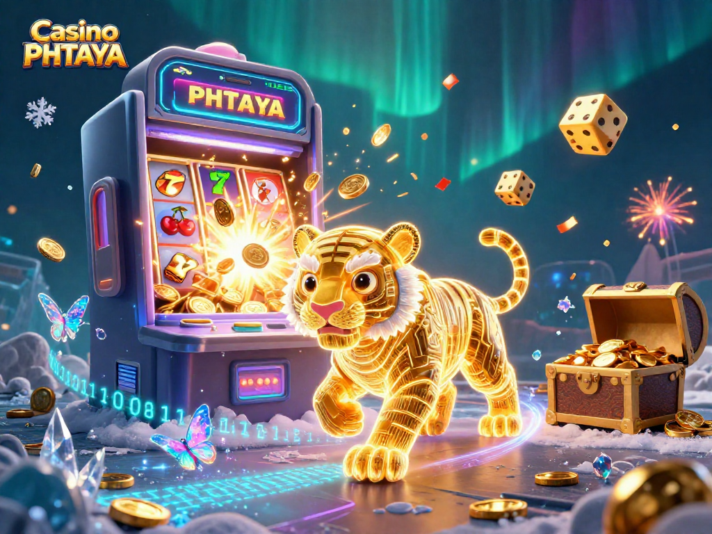 Experience excitement at Casino PHTAYA with a vibrant illustration showcasing thrilling gameplay.
