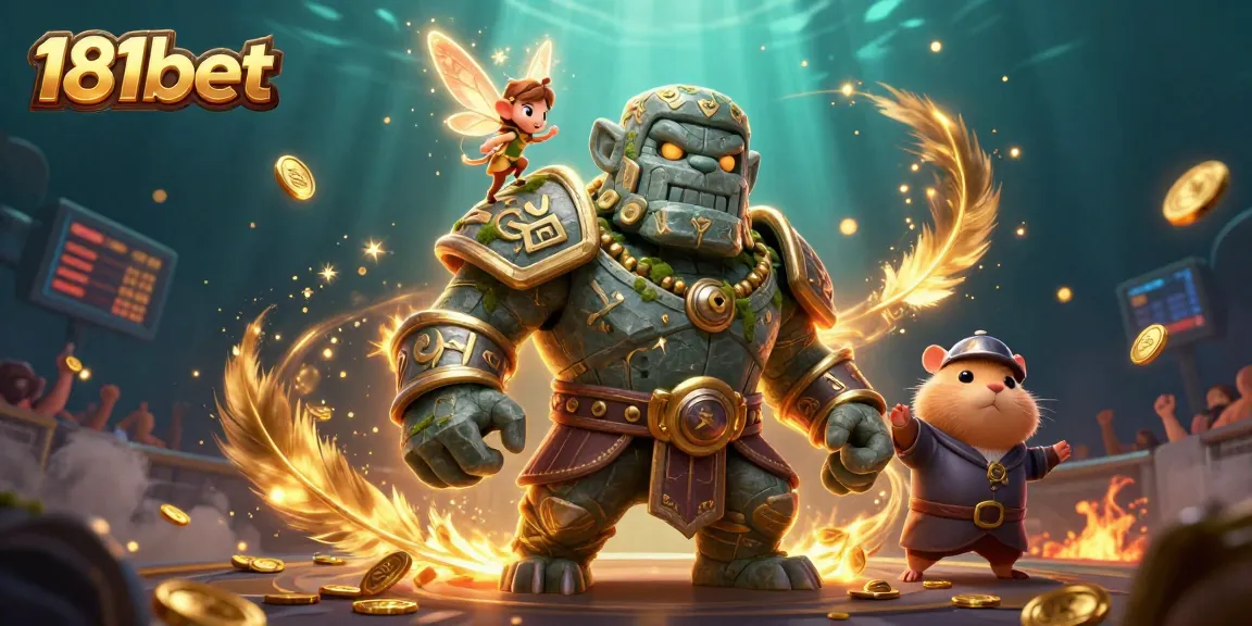 Experience thrilling gameplay with 181bet's dynamic casino scene featuring ancient characters and vibrant betting elements.
