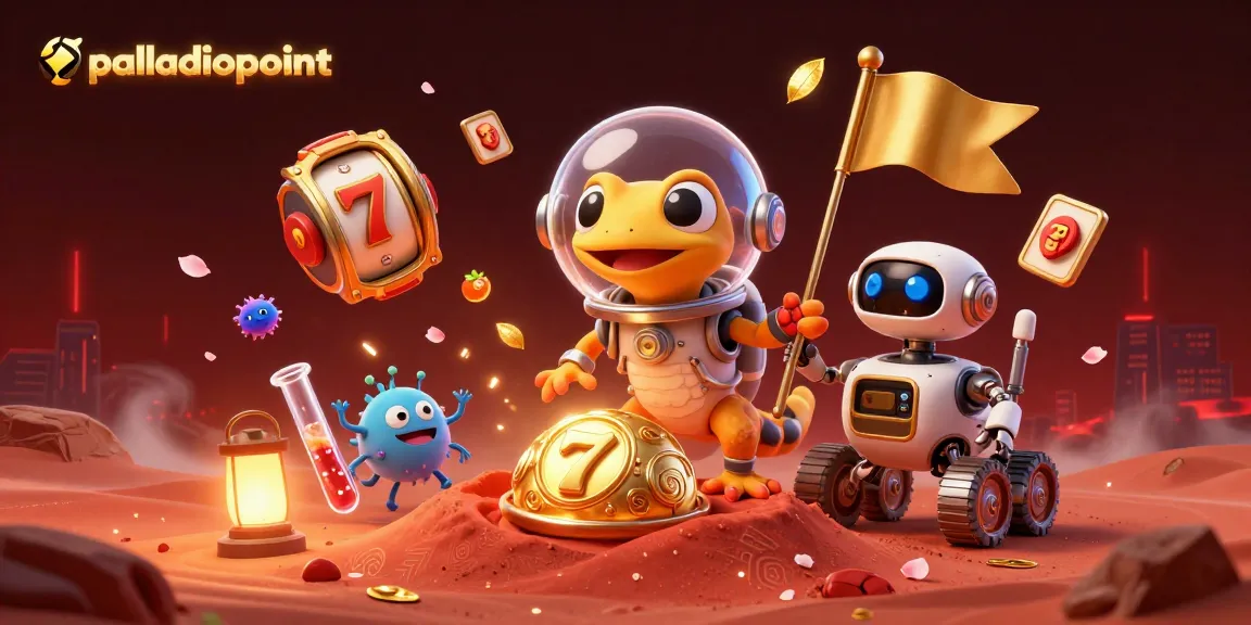 Engage in winning strategies at palladiopoint as a Martian gecko uncovers a golden casino adventure.