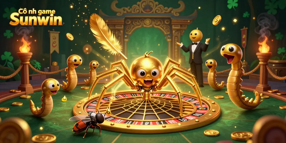 Experience excitement at Cổng game Sunwin with colorful 3D casino characters spinning luck.